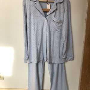 NEW Eberjey Gisele Printed Long PJ Set - Small